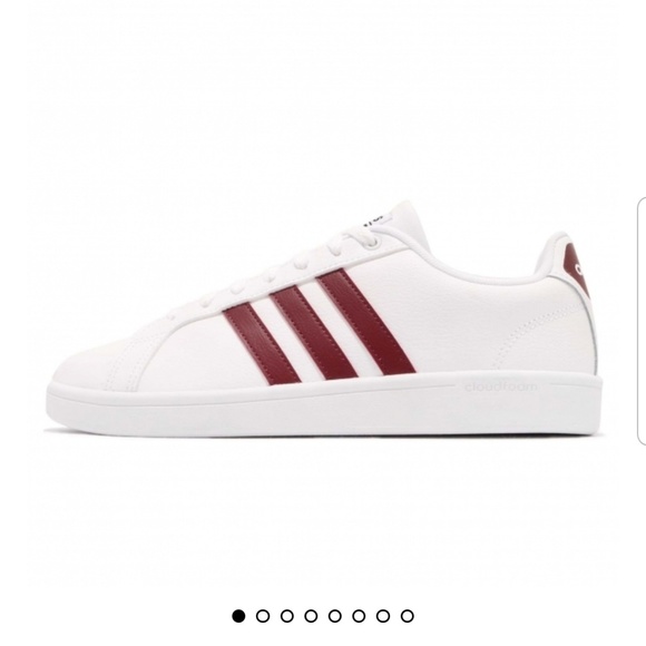 burgundy cloudfoam adidas